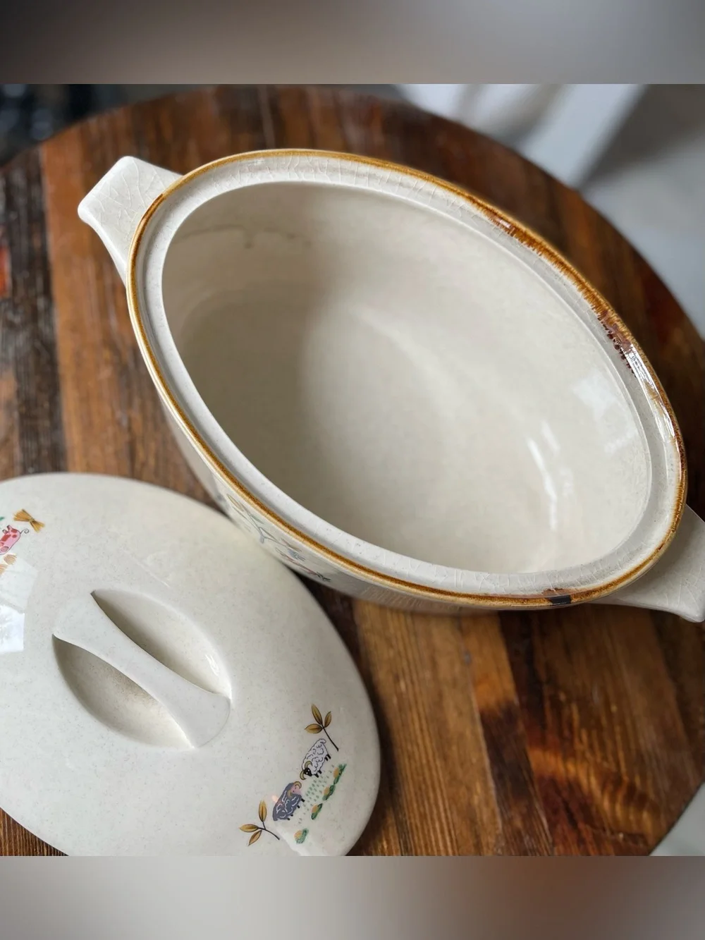 Vintage Heartland International Casserole Crock with Lid